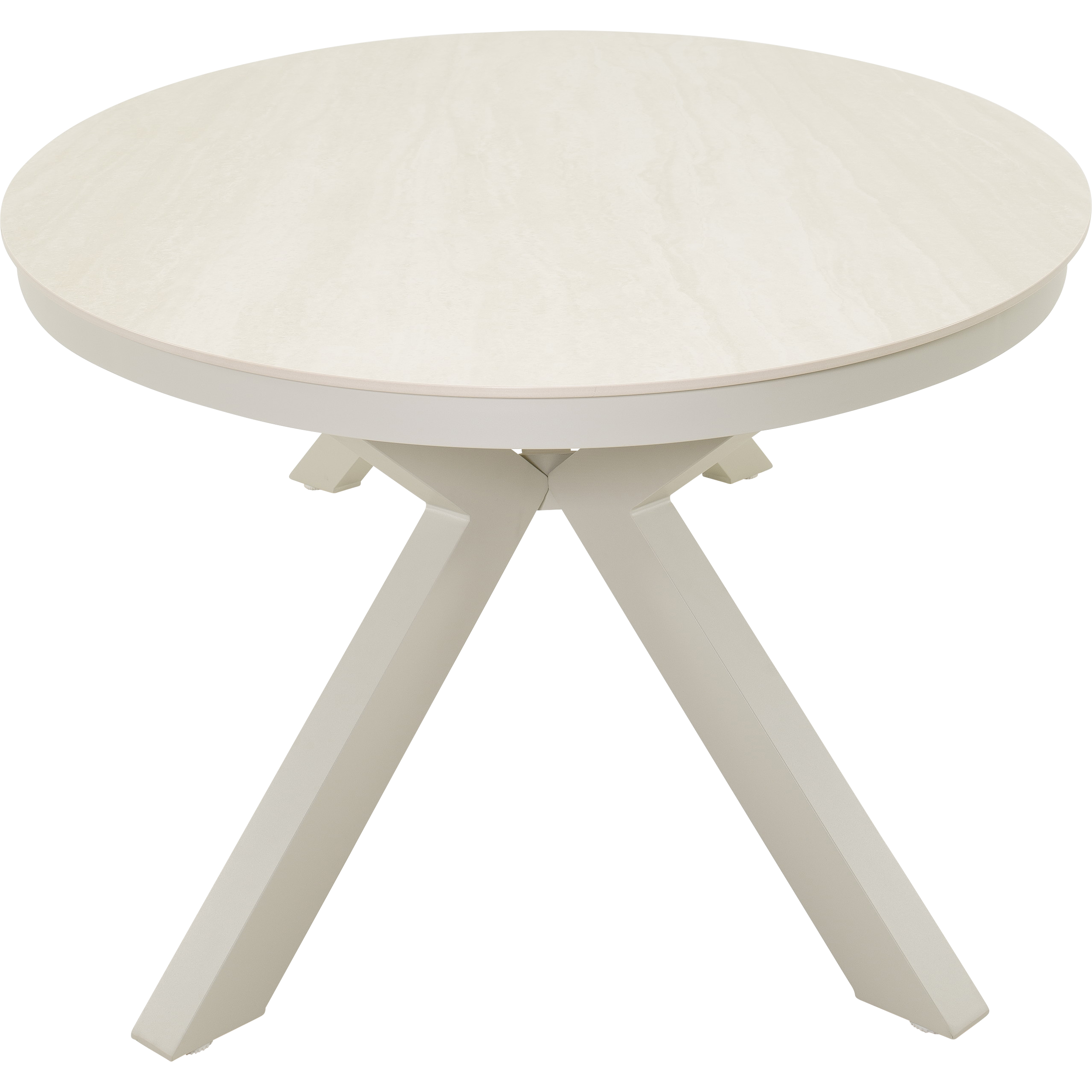 Dining Lounge Set DAVOS & BURGOS – Aluminium, Rope & Sintered Stone, Beige